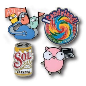 3/4" Die Struck Iron Soft Enamel Lapel Pin