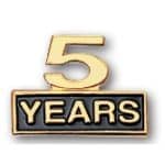 "Five Years " Stock Cutout Pin