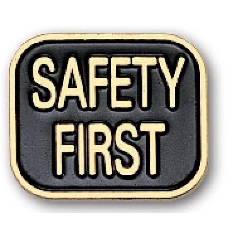 "Safety First" Stock Pin