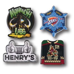 1 5/8" Overseas Photo Printed Lapel Pins
