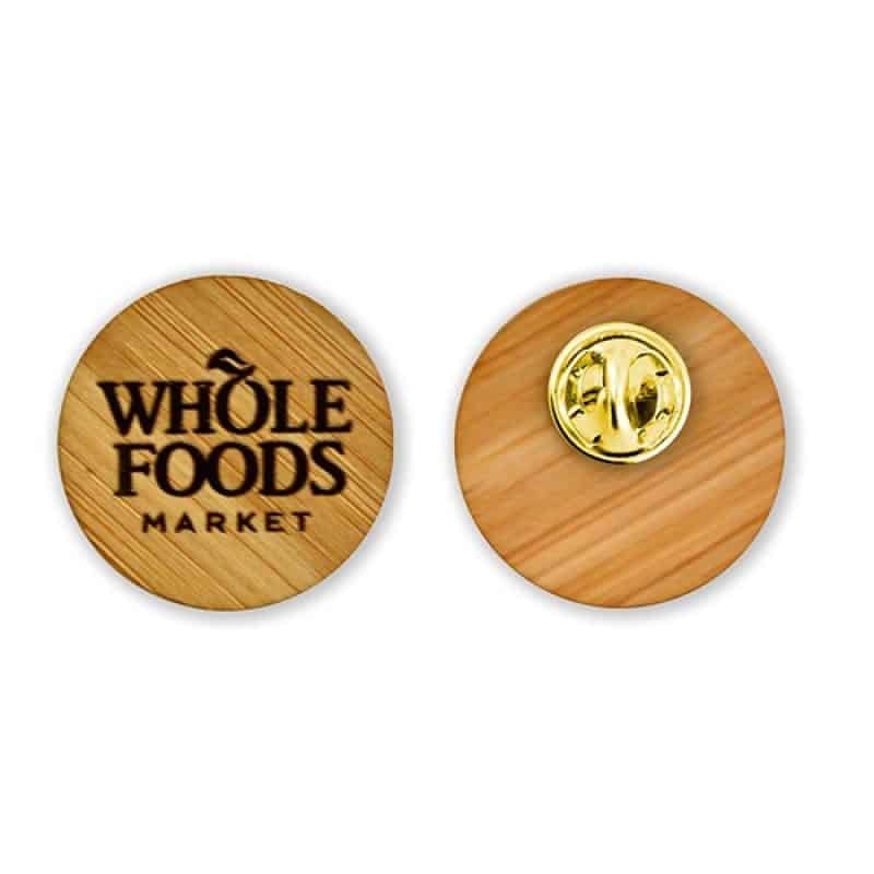 1" Bamboo Lapel Pin - 1