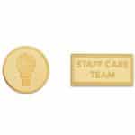 ¾" Die Struck Sandblast Lapel Pin - 1
