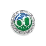 ¾" Die Struck Sandblast Lapel Pin - 2
