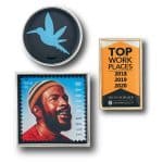 1 1/4" (1.25") Round USA Printed Rush Photo Lapel Pin (4 Days)