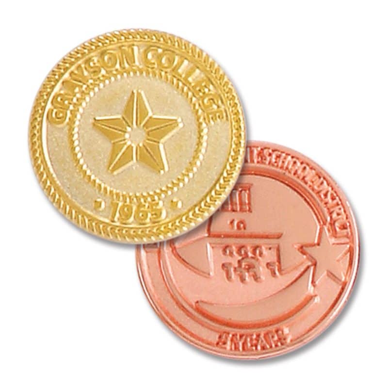 1 3/4" (1.75") Die Struck Sandblast Lapel Pin - 2