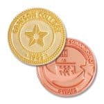 1 7/8" (1.875") Die Struck Sandblast Lapel Pin - 2