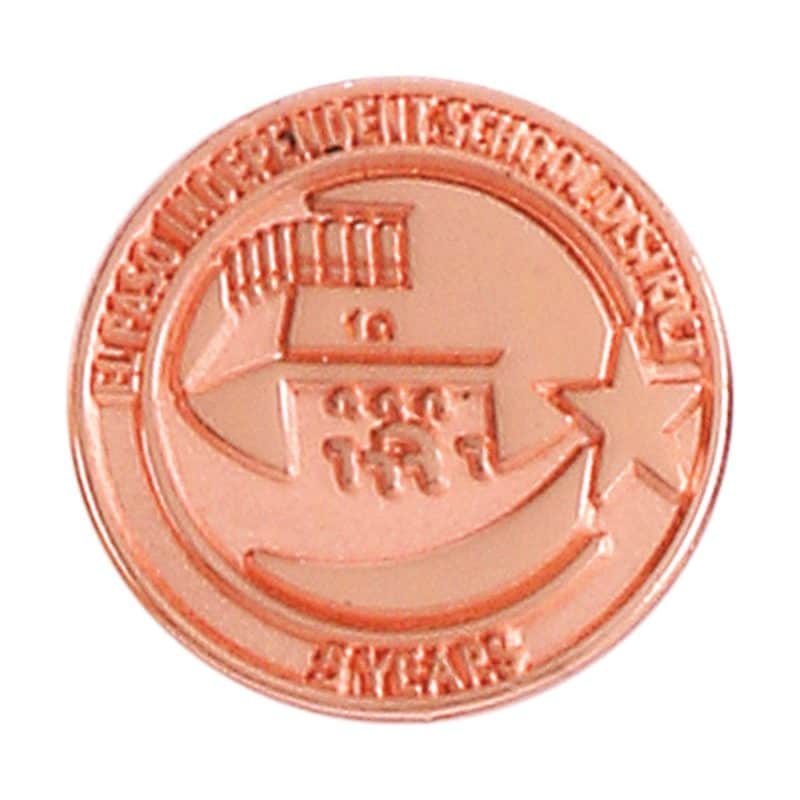 1 7/8" (1.875") Die Struck Sandblast Lapel Pin - 6