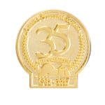 1 7/8" (1.875") Die Struck Sandblast Lapel Pin - 8