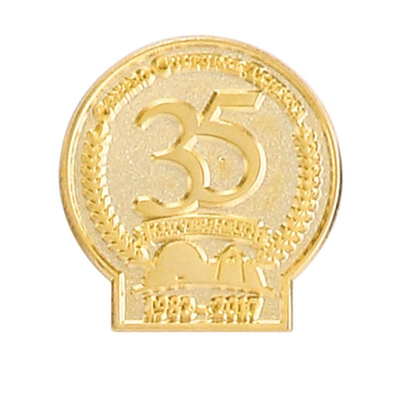 1 7/8" (1.875") Die Struck Sandblast Lapel Pin - 8