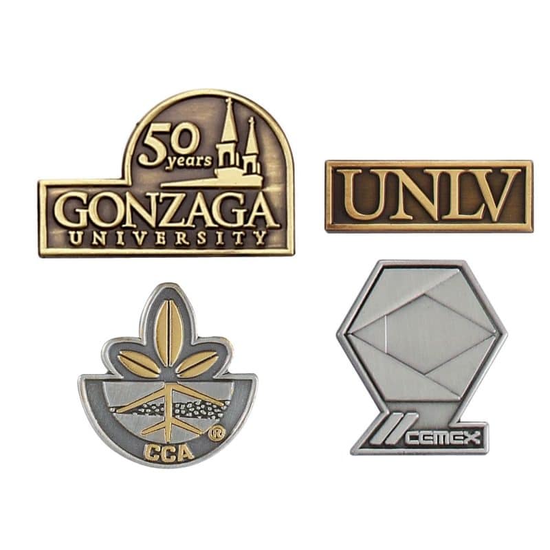 1/2" (0.5") Die Struck Antique Lapel Pin