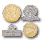 1/2" (0.5") Die Struck Sandblast Lapel Pin