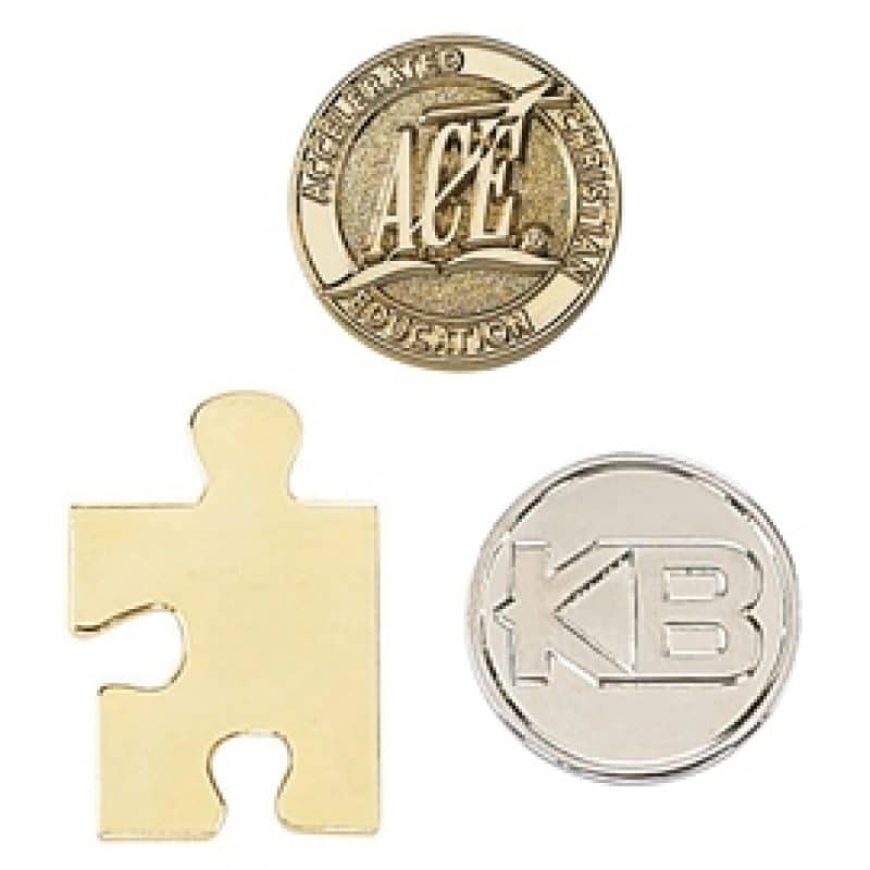 3/4" (0.75") Die Struck High Polish Lapel Pin