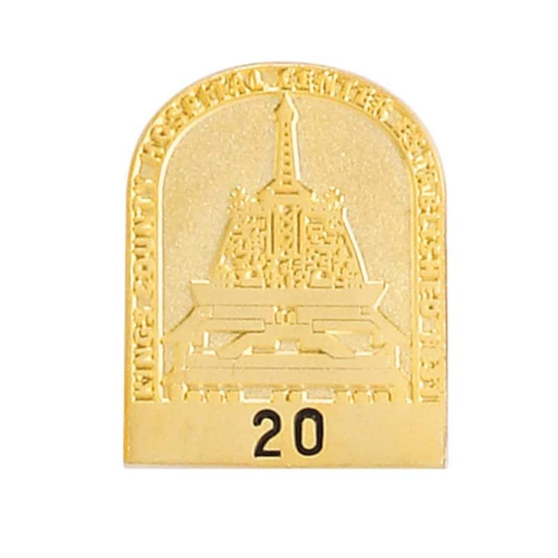 3/4" (0.75") Die Struck Sandblast Lapel Pin - 9