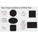 3/4" (0.75") Round USA Printed Rush Photo Lapel Pin (4 Days) - 1