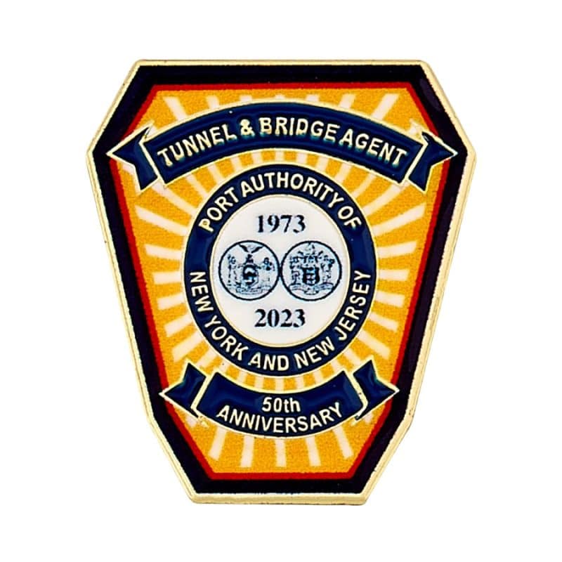 Custom Lapel Pin - Full Color UV Printed Cloisonne Hard Enamel 3/4" (0.75") - 7