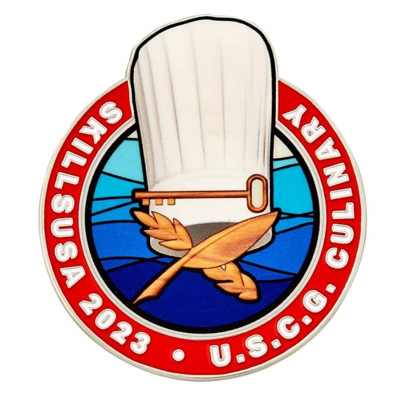 Custom Lapel Pin - Full Color UV Printed Cloisonne Hard Enamel 7/8" (0.875") - 5