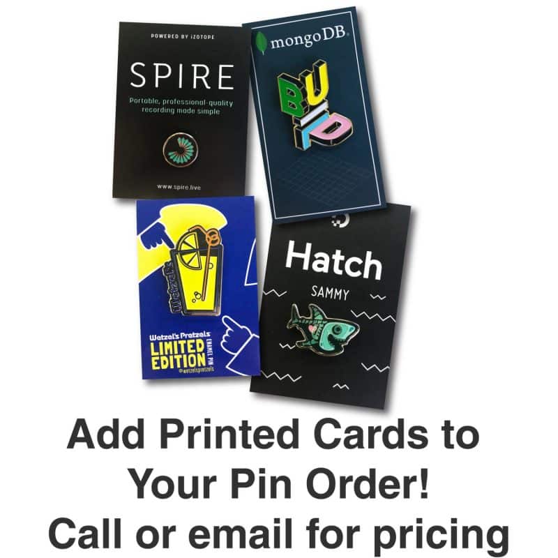 Custom Lapel Pins - 1 1/2" (1.5") Die Struck Iron Soft Enamel - 1