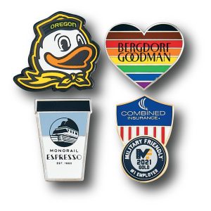 Custom Lapel Pins - 1 1/4" (1.25") Screen on Cloisonne Hard Enamel