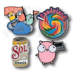 Custom Lapel Pins - 7/8" (0.875") Die Struck Iron Soft Enamel