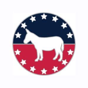 Democratic Party Lapel Pin - Stock