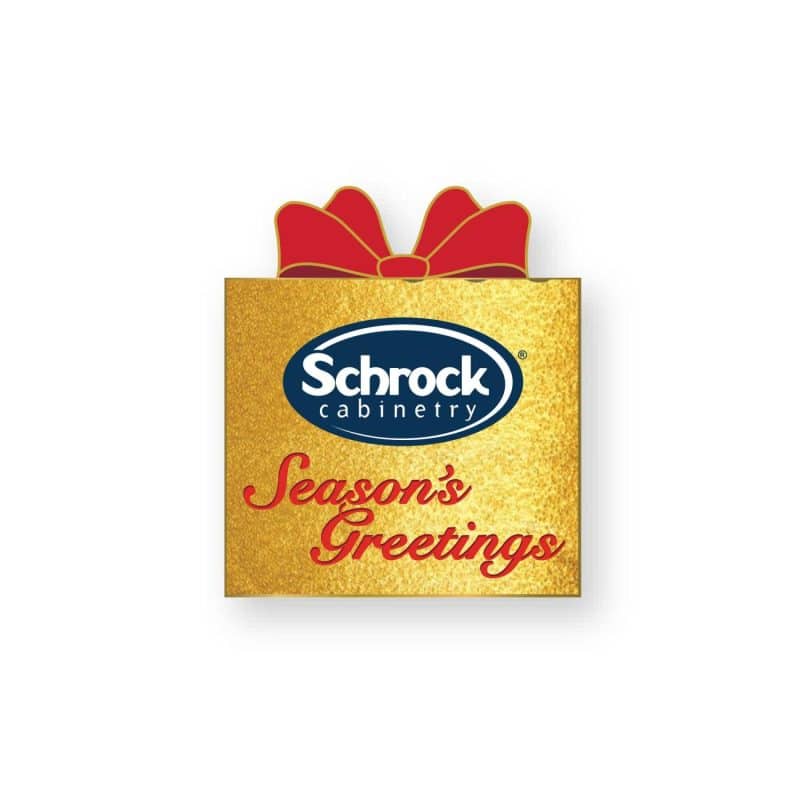 Holiday Gift Box Lapel Pin